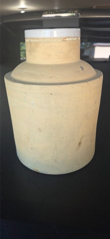 vintage pickle jar crock no maker mark no lid holds 1 gallon