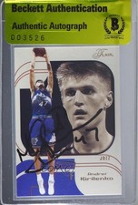 BAS 2002-03 Flair Andrei Kirilenko #56 Authentic Auto 3c7