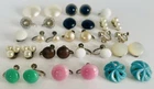 Antique & Vintage Bulk Lot Of Screw Back Clip On Earrings Milk Glass Celluloid