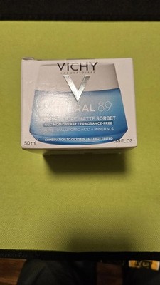 Vichy Mineral 89 48h Moisture Matte Sorbet Gel 1.69oz NEW EXP: 05/2027