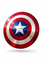 Handcrafted 24" Captain America Metal Shield Replica - Full Size 1:1 Scale Premi