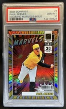 2025 Panini Donruss Paul Skenes Diamond Marvels Holo #/199 Pirates PSA 10