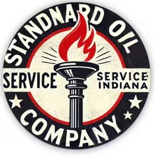 STANDARD OIL COMPANY SERVICE Sign Rustic Metal Sign RETRO Garage Man Cave
