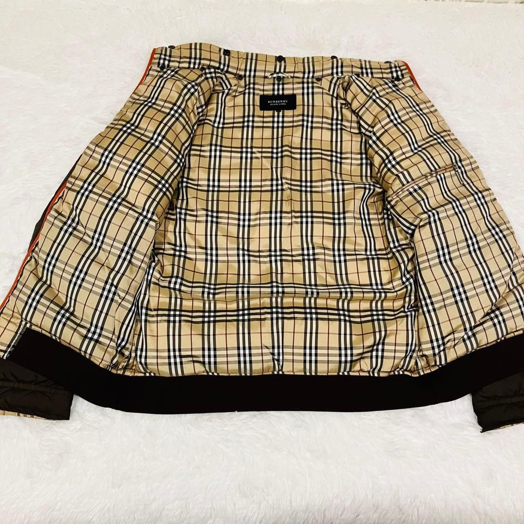 BURBERRY BLACK LABEL Down Jacket Brown Size L From Japan thumbnail 3