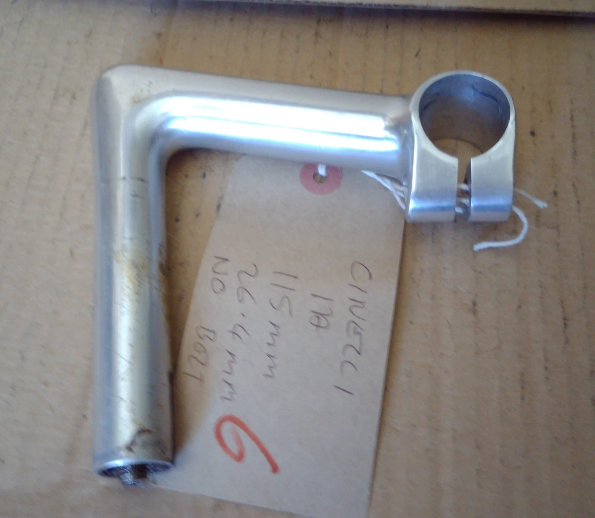 Potence Cinelli Milano 1R Argentée 95mm – Années 80, Italie, Pour Vélo De Route
