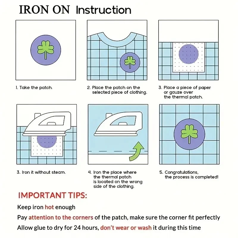 1pc Vibrant Mixed Color Embroidered iron on patch 2+3/4 x 2 inches - Image 4 of 4