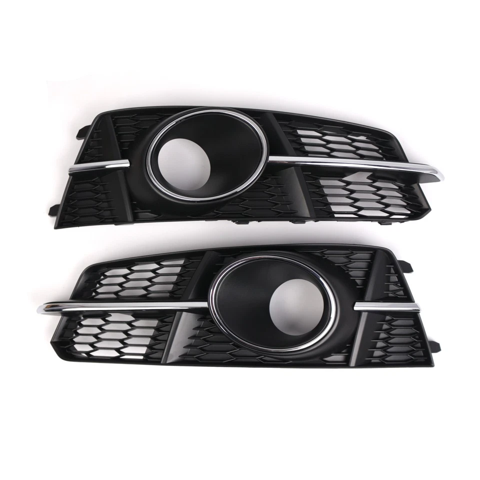 Grelha de lâmpada com furos ACC para Audi A6 S6 Sline 2016-2018 farol de neblina grelha tampa - Imagem 2 de 4