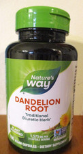 Dandelion Root 1,575 mg per serving Non-GMO Nature's Way Gluten Free Vegetarian