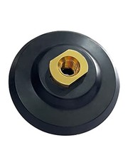 Rubber Backing Pad Black Rigid Backer 5/8&rdquo;-11 Hook and Loop Backing Pad (4 inch)