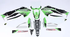 Dcor Kawasaki Race Complete Graphics Kit - White Motorcycle Dirt Bike 20-20-457