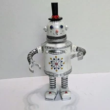 Rare Enchanted Forest Dancing Musical 11" Christmas Robot 2011 Retired 