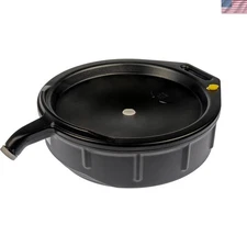 15 Quart Plastic Drain Pan with Splash Guard - Essential Tool for Every Mechanic