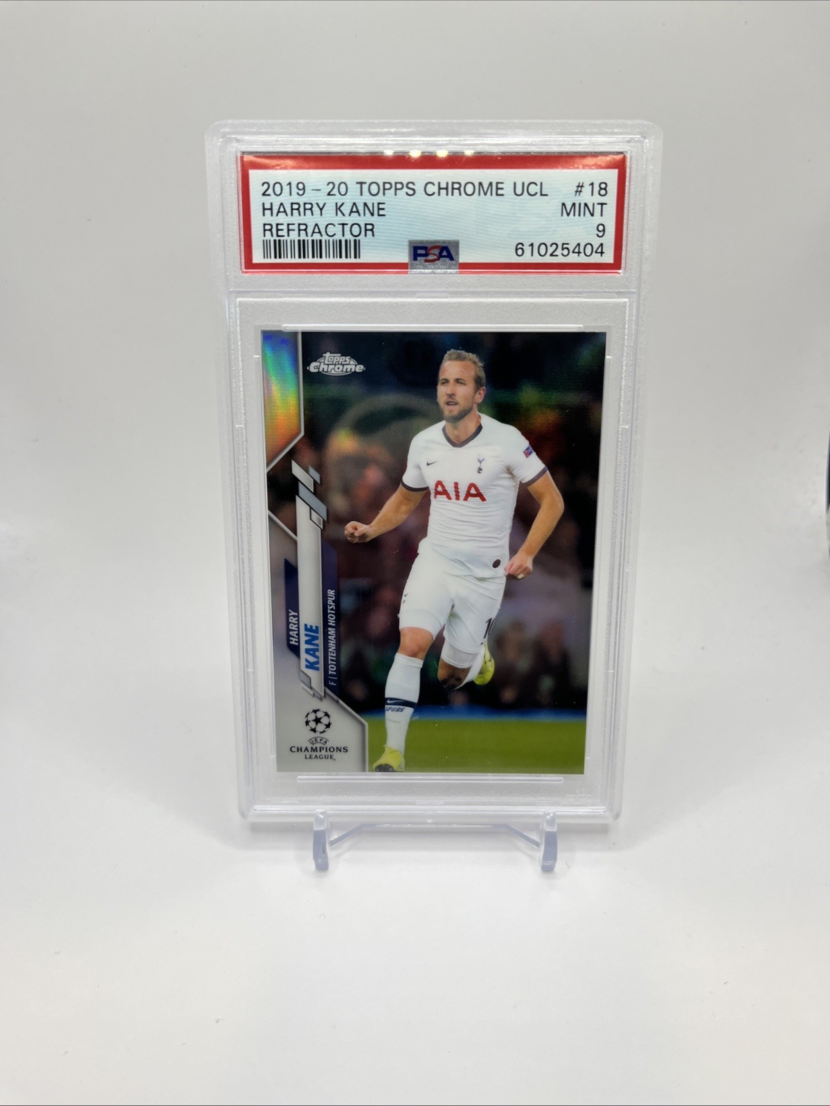 2019-20 Topps Chrome UCL Refractor Harry Kane #18 PSA 9 MINT