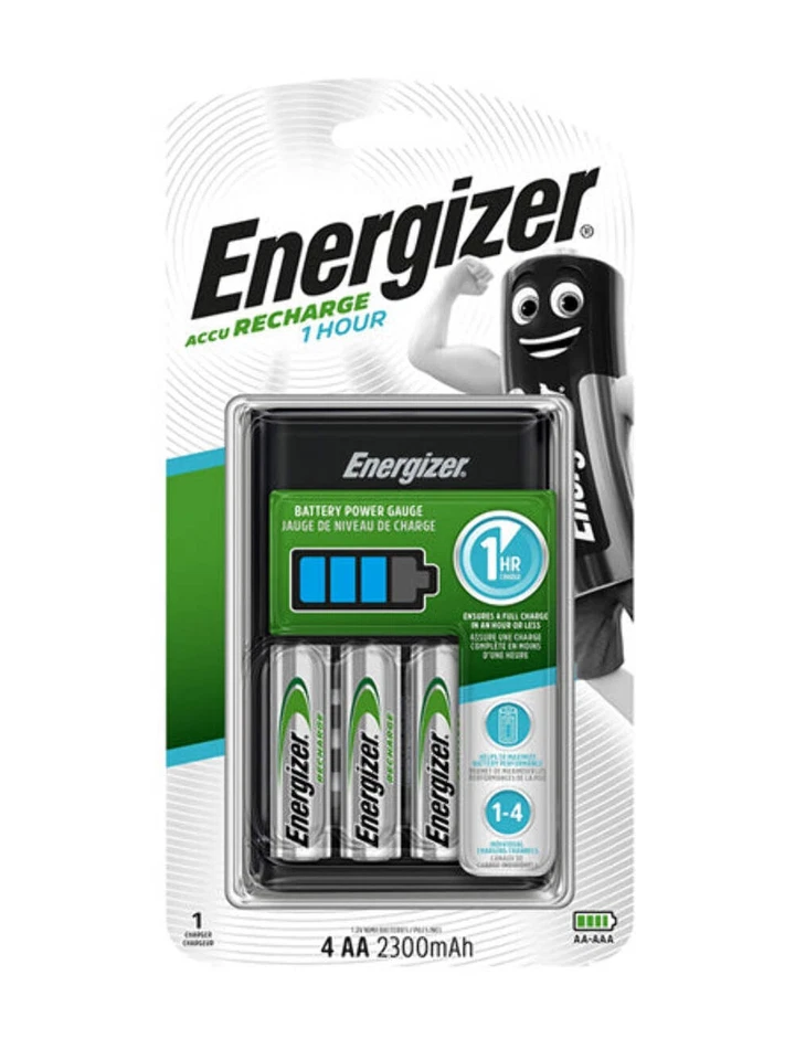 Energizer Akku Ladegerät 1h für AA/AAA + 4x AA 2300mAh - Bild 1 von 1