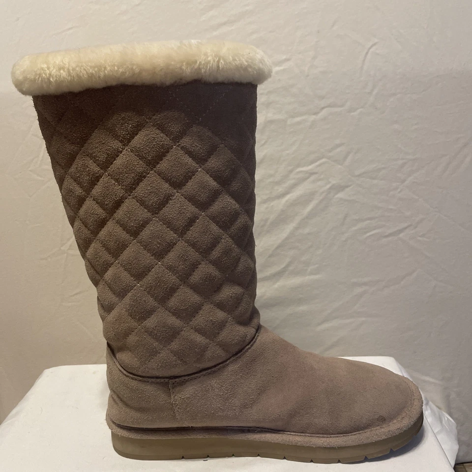 Bota acolchada para mujer Michael Kors Logo color beige arena talla: 9M ¡también se adapta a 7,5! Foto 4 de 4