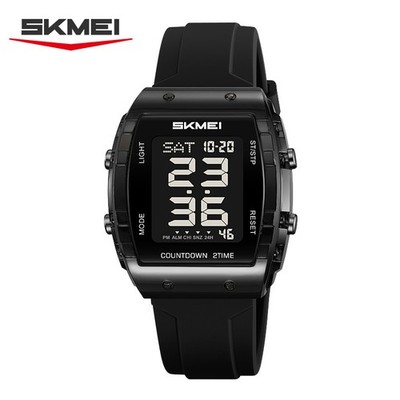Digital SKMEI 2410/2409 Female Rubber Mens Electronic Silicone lovers Wristwatch