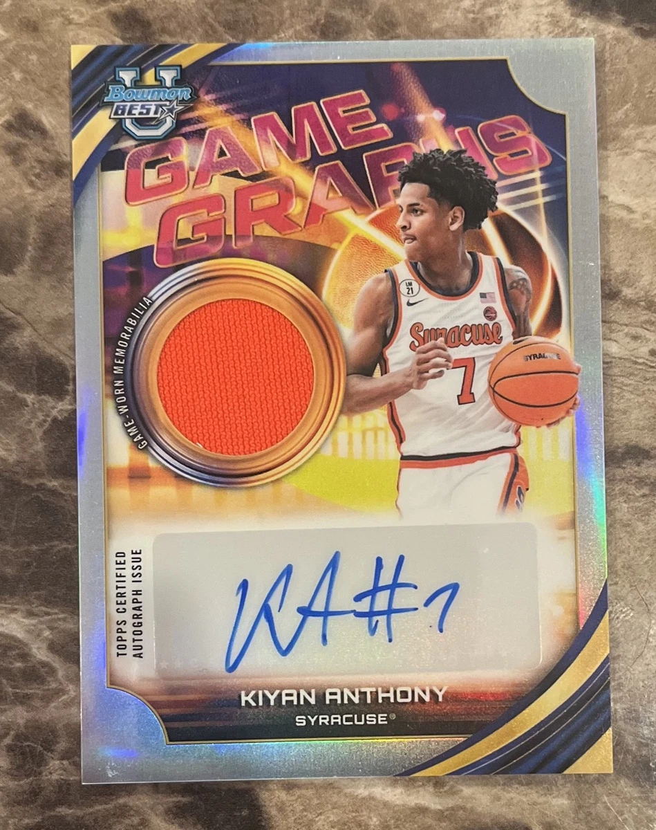 Topps Carmelo Anthony Basketball Autographed Sports Trading Cards