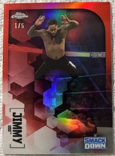 Jimmy Uso Red Refractor /5 Topps WWE 2020 Chrome 