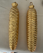 Kuckucksuhr Gewichte Handvergoldet ca. je 1250g , alte Gewichte für Wanduhr