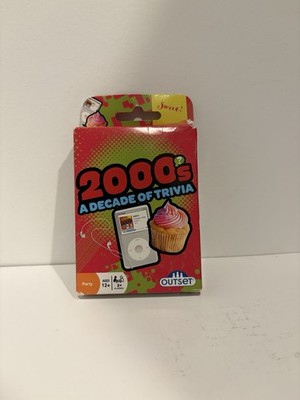 Outset Media 2000's Trivia Card Games - Travel Deck with 355 Questions and 71...