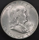 1949 D FRANKLIN HALF DOLLAR FRESH FROM ORIGINAL COLLECTION | LOT BB-909
