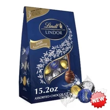   Lindt Lindor Assorted Dark Chocolate Candy Truffles - 15.2...