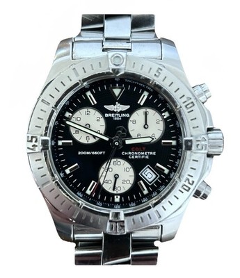 BREITLING Watch Colt A73380 Chronograph Black Dial Quartz Men's