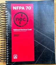NFPA NEC 70 National Electrical Code 2017 Edition Spiral-bound Spiral Free Ship