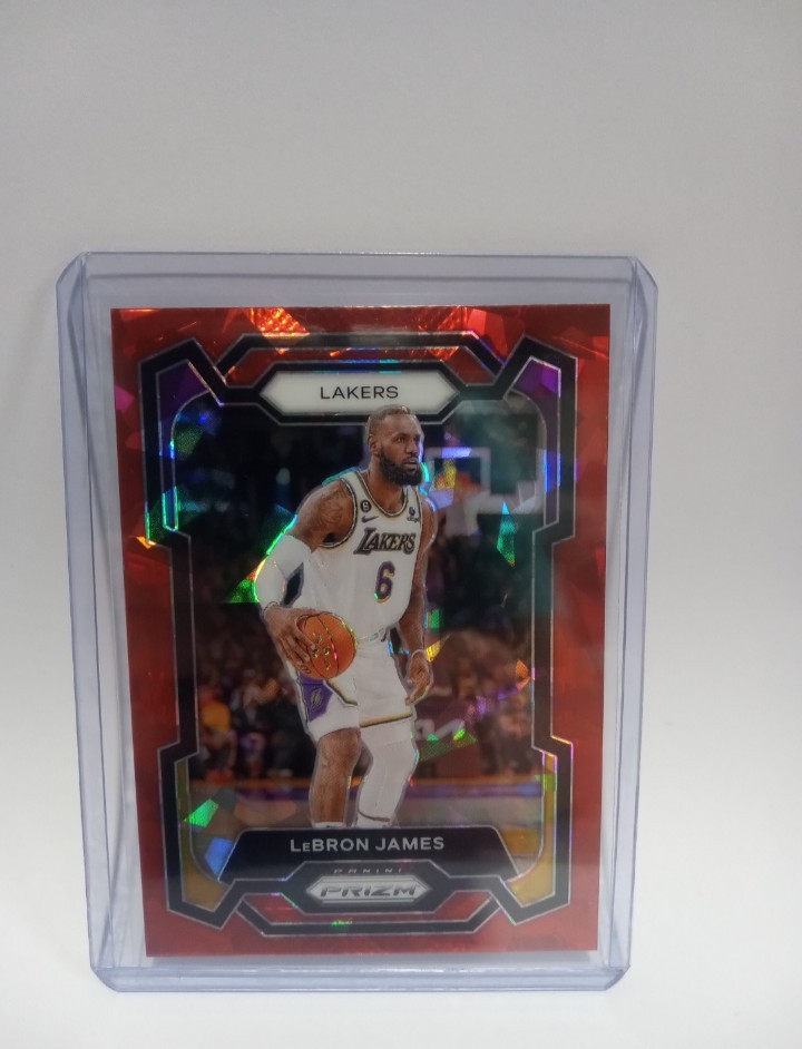 2023-24 Panini Prizm - LeBron James #63 Red Ice Prizm