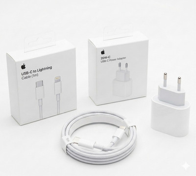 Apple 20W Adapter und USB-C auf Lightning Pack NEU OVP