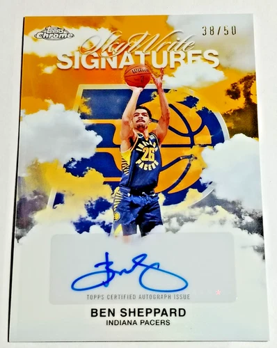 2025 Topps Chrome Ben Sheppard Sky Write Signatures (RAW)