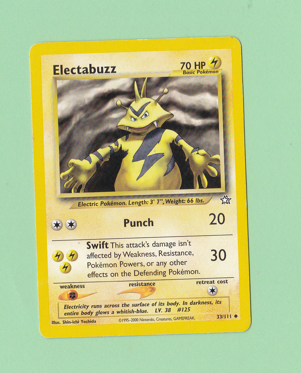 Pokemon 2000 Electabuzz 33/111 70 HP