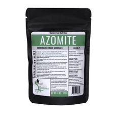 4 Ounce AZOMITE Fertilizer Powder - Volcanic Rock Dust - 67 Trace Minerals