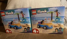 LEGO Friends Beach Buggy Fun 41725 Building Toy Set Ages 4+ Incl. Dog - Lot Of 2