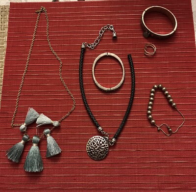 Lot Of broken, tarnished Bracelet & necklace for crafting or repair