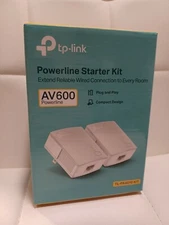 TP-Link AV600 Powerline Starter Kit - White