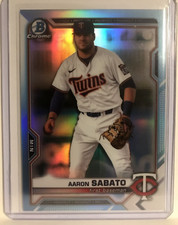 Aaron Sabato 2021 Bowman Draft Chrome Base Sky Blue #BDC-163 Minnesota Twins