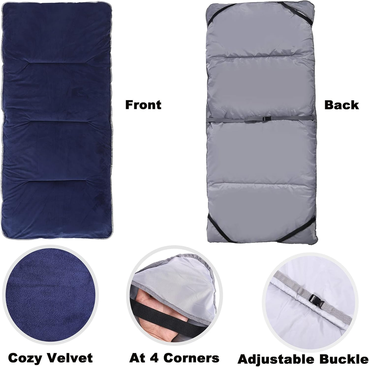 Colchoneta para dormir gruesa para acampar, microfibra soave y cómoda foto 2