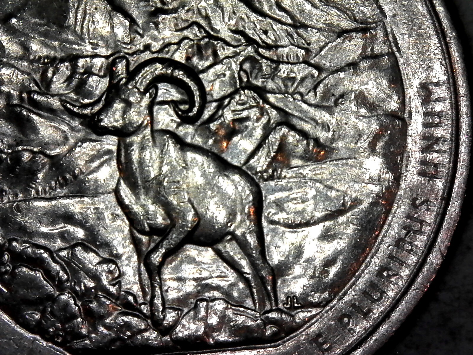 2012 P Strike Through Grease ErrorDenali AlaskaQuarter mint mark and