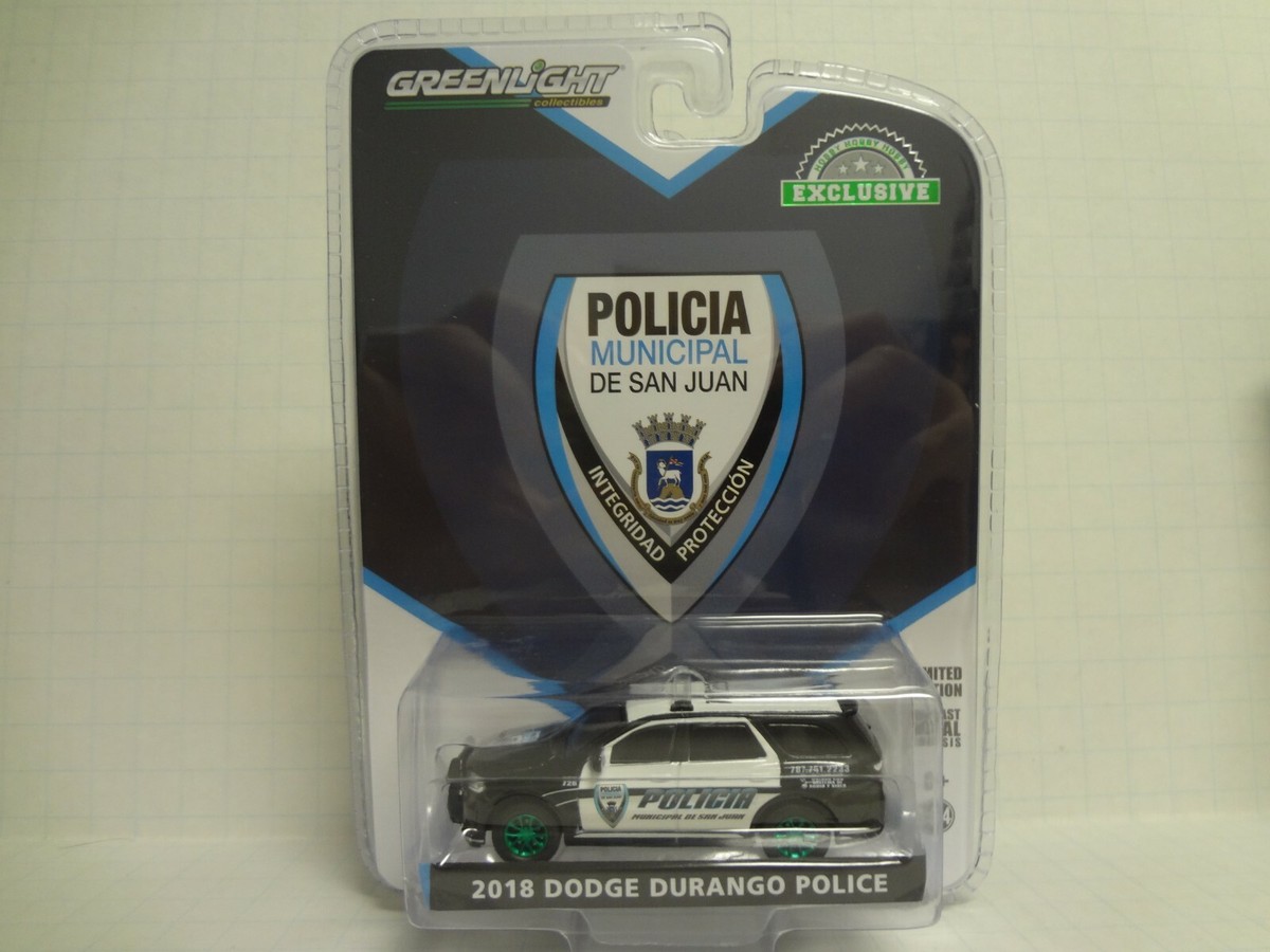Greenlight Green Machine 2018 Dodge Durango Police San Juan Puerto
