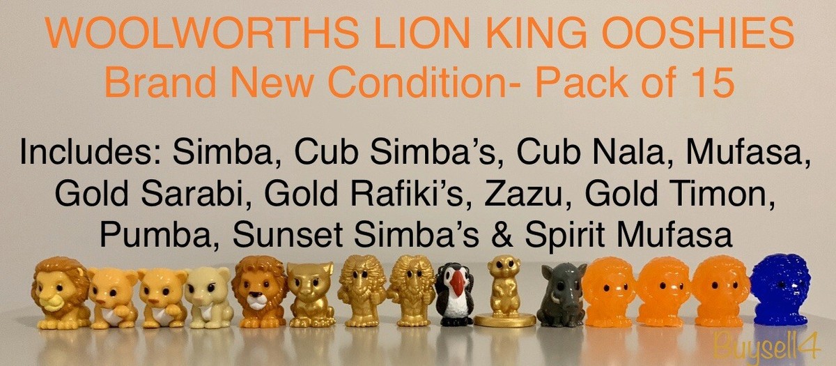 Simba All The Lion King Ooshies 15 Woolworths Lion King Ooshies