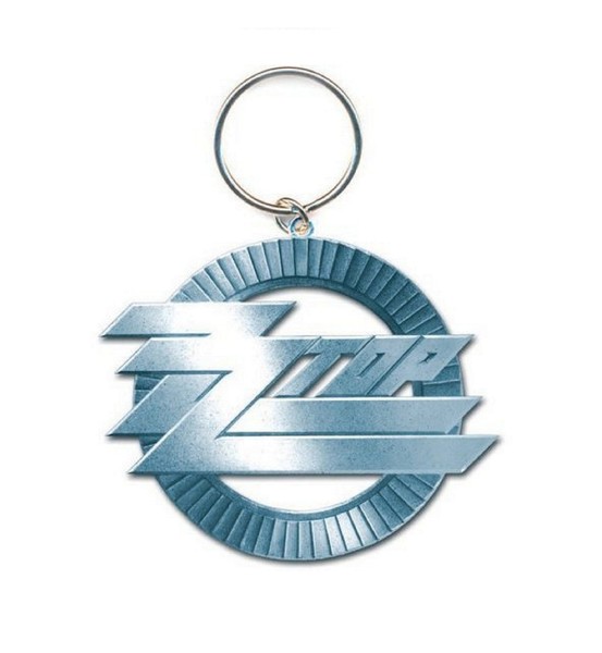 ZZ Top Keyring Keychain Circle Band Logo Official Metal for sale online