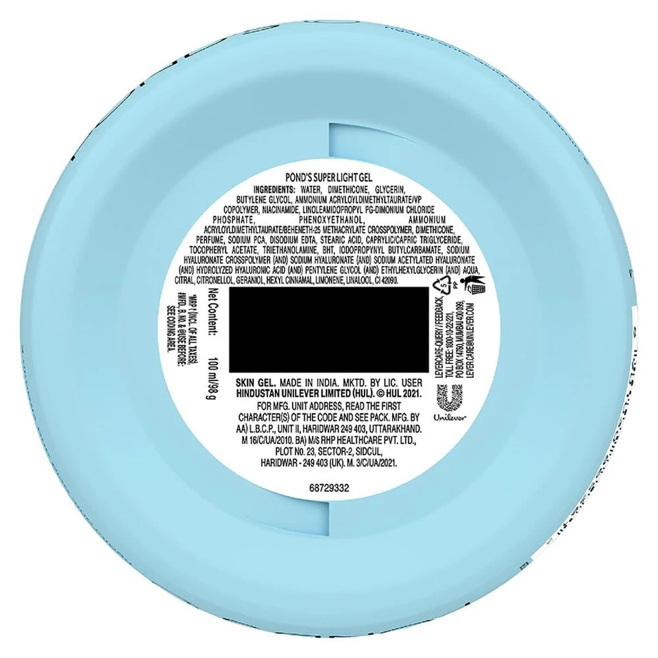 Aceite hidratante facial en gel súper ligero y antiadherente POND'S para piel brillante - 49 gm Foto 2 de 4