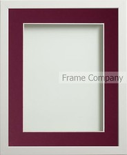 White Wooden Picture Frame Webber Range Modern Slim Photo Frames with Mount UK