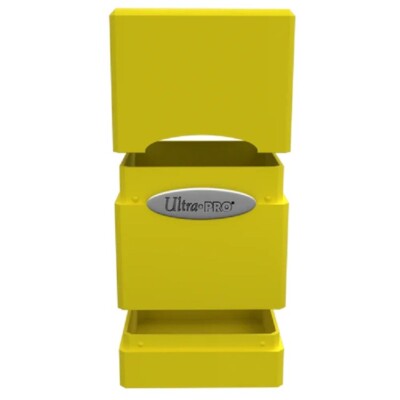 Ultra Pro Gaming Satin Tower Deck Box LEMON YELLOW Premium Hard