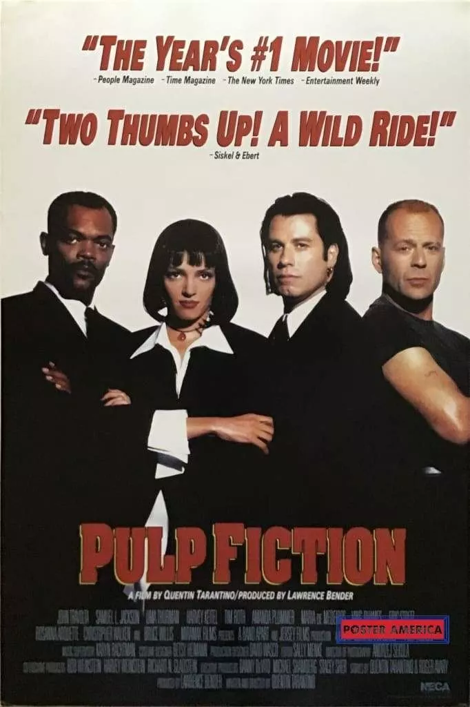 Pulp Fiction Cast Reproduction Promotional Movie Poster 24 x 36 | eBay
