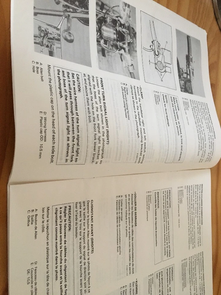 Suzuki VS750GLH VS750 Intruder 750 Manual Preparation Instalacion Manual Montaje - Imagen 4 de 4