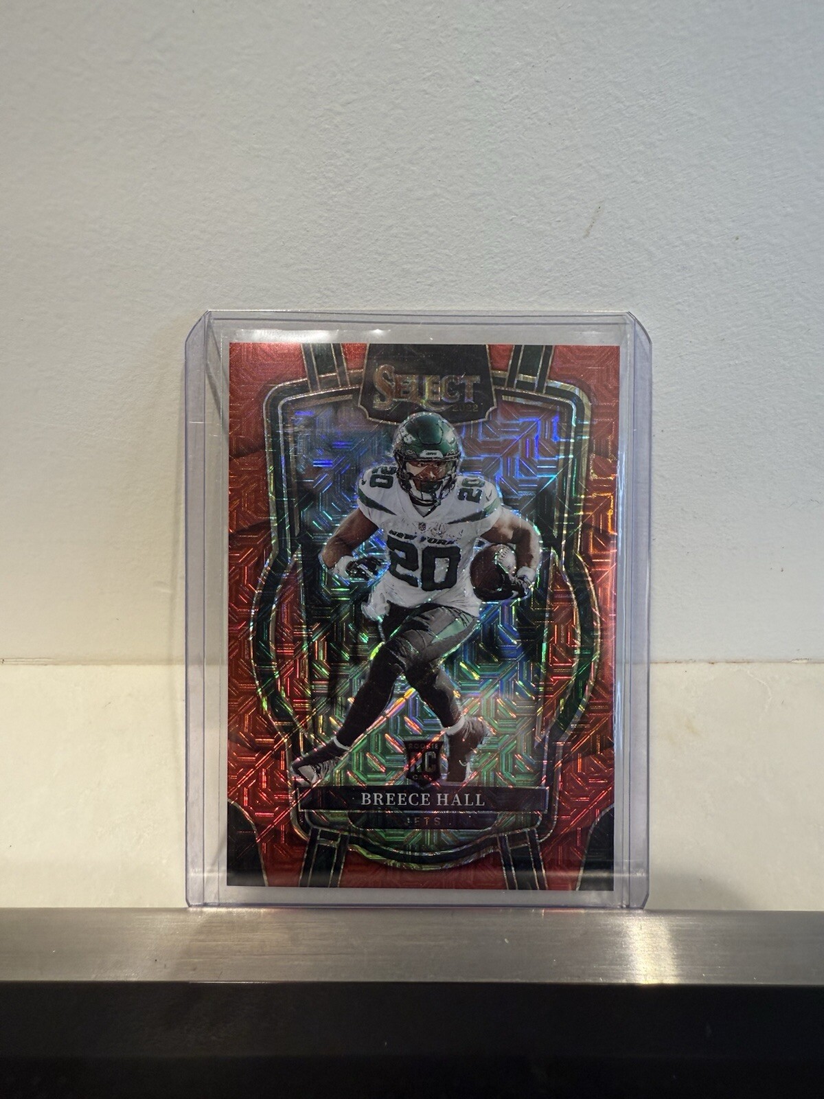 2022 Select Breece Hall Red Mojo Prizm Club Level SP Rookie /49 #222 Jets RC