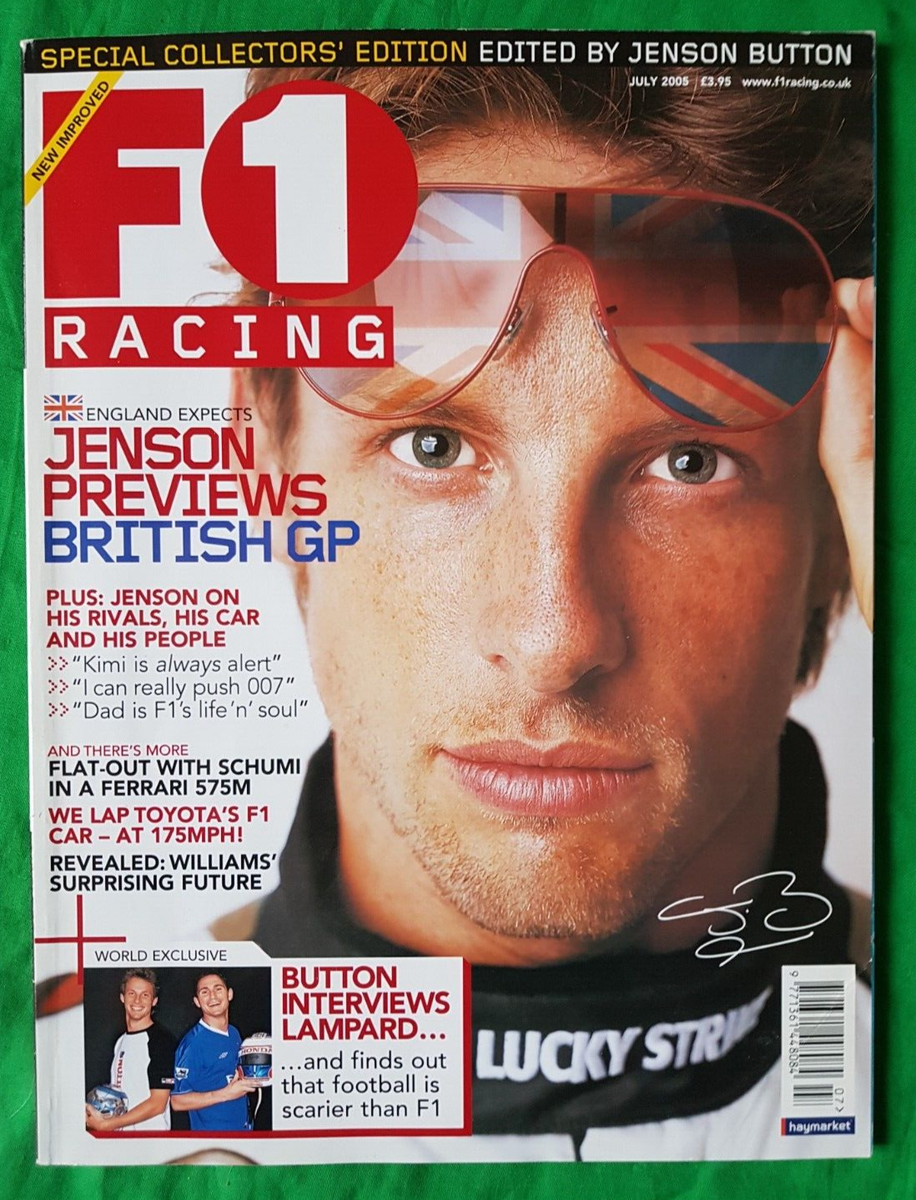 Jenson Button F1 Grand Prix Champion Signed Autographed F1