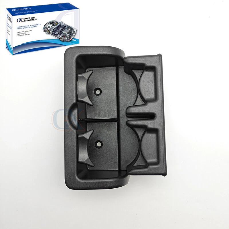 Black Rear Console Cup Holder Fit Infiniti QX56 QX80 14-18 Nissan Armada 17-19 Foto 3 de 4